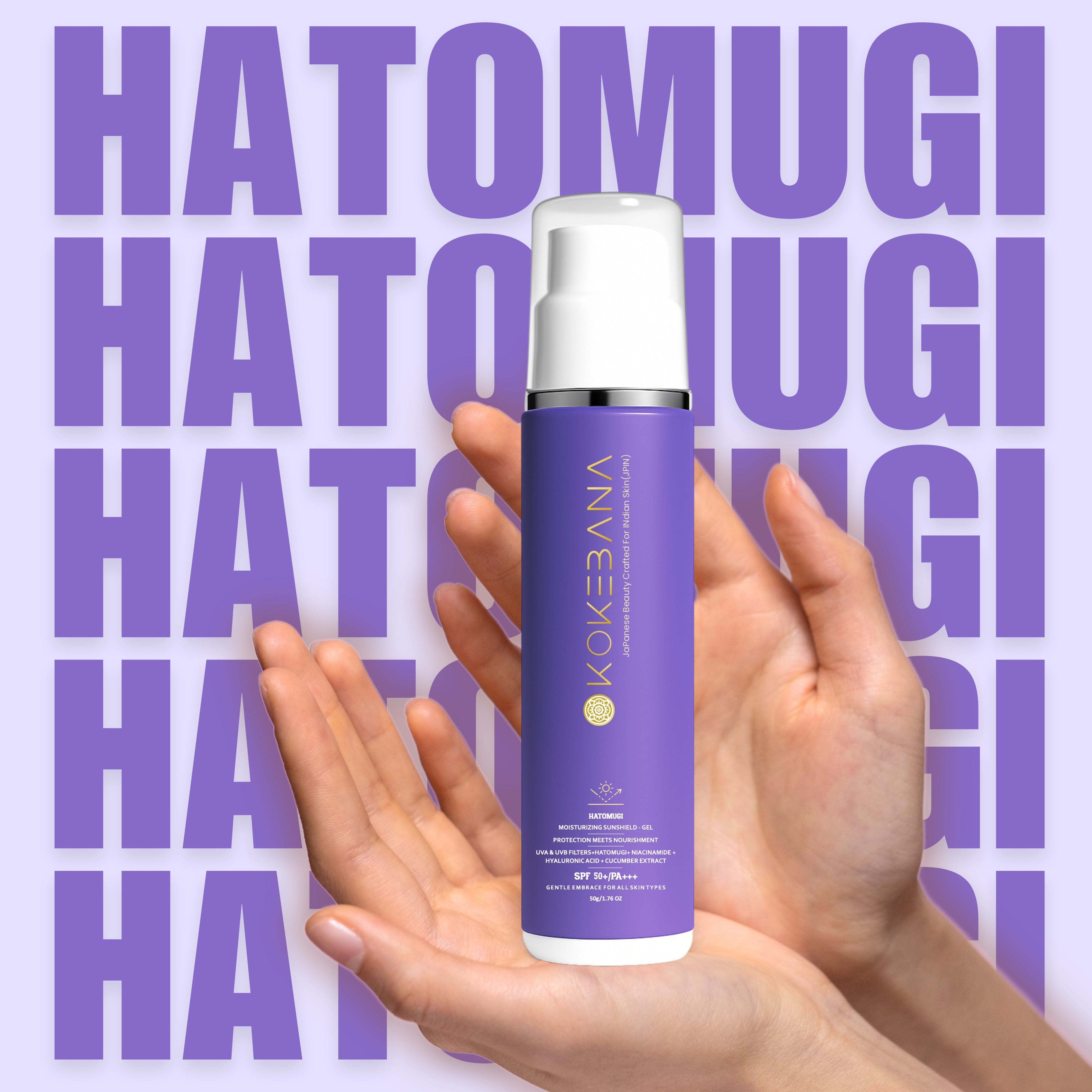 Hatomugi Moisturising Sunscreen Gel SPF 50+ PA+++