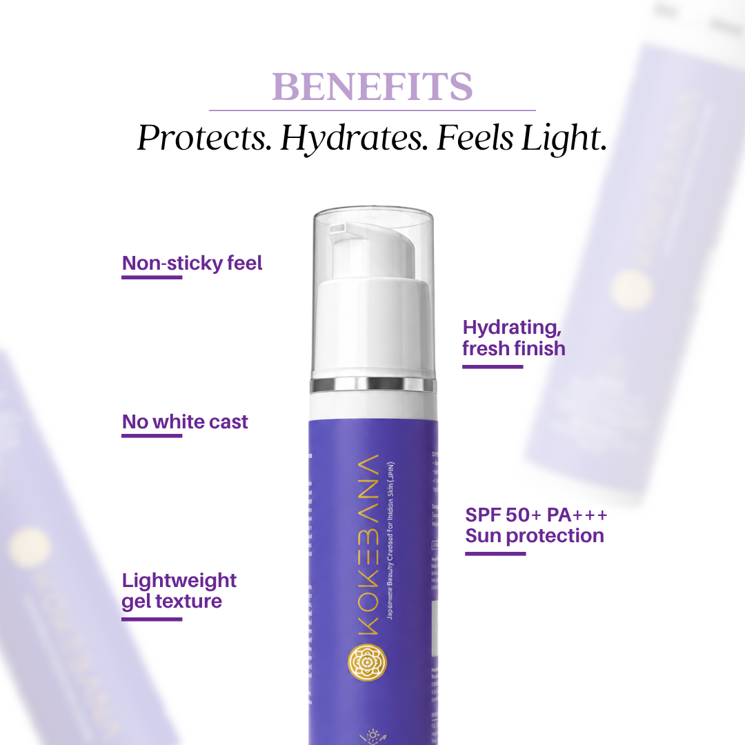 Hatomugi Moisturising Sunscreen Gel SPF 50+ PA+++